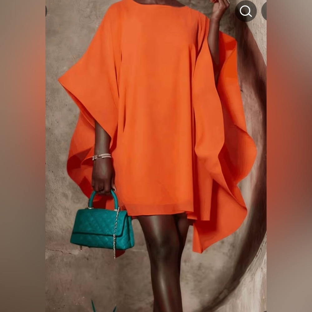 Gracia NWT Fabulous Orange Mini Dress - Picture 2 of 13